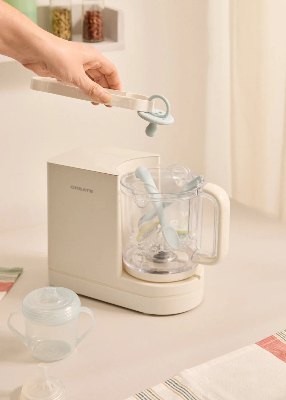 Baby Chefbot - Multifunction Food Processor with Steriliser for Babies - Off-White
