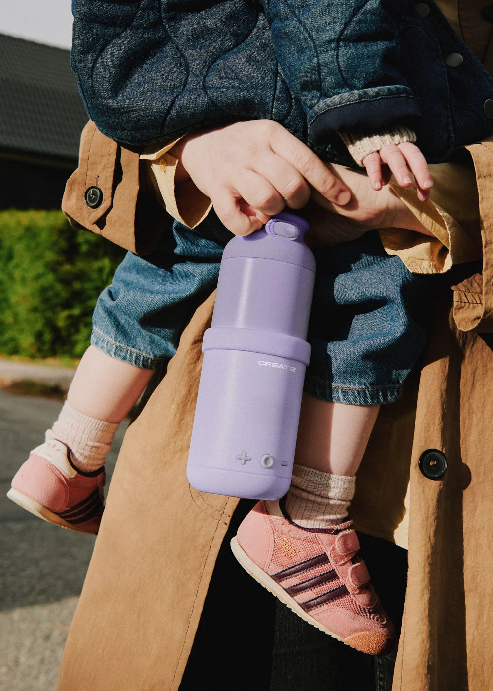 Baby Portable Milk Warmer - Milk + Water Warmer for Bottles - Lavender