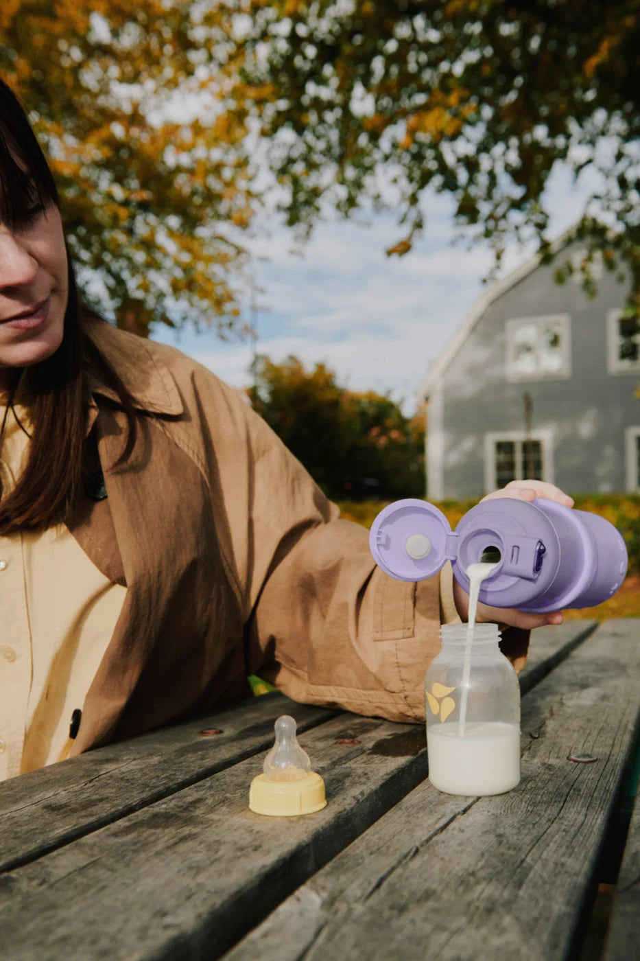 Baby Portable Milk Warmer - Milk + Water Warmer for Bottles - Lavender