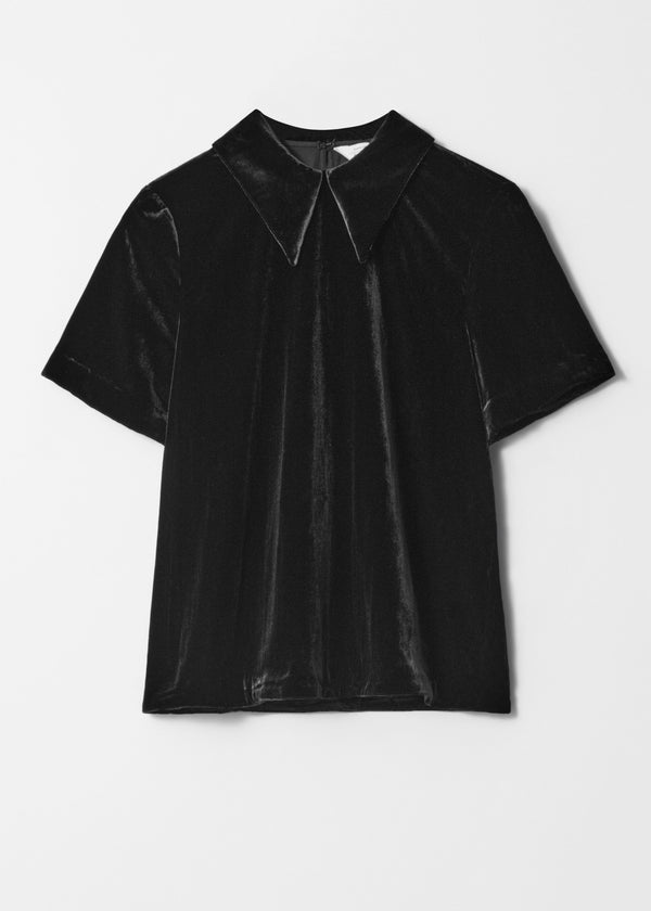 Top Pa Etienne En Velours Noir Pour Femme
