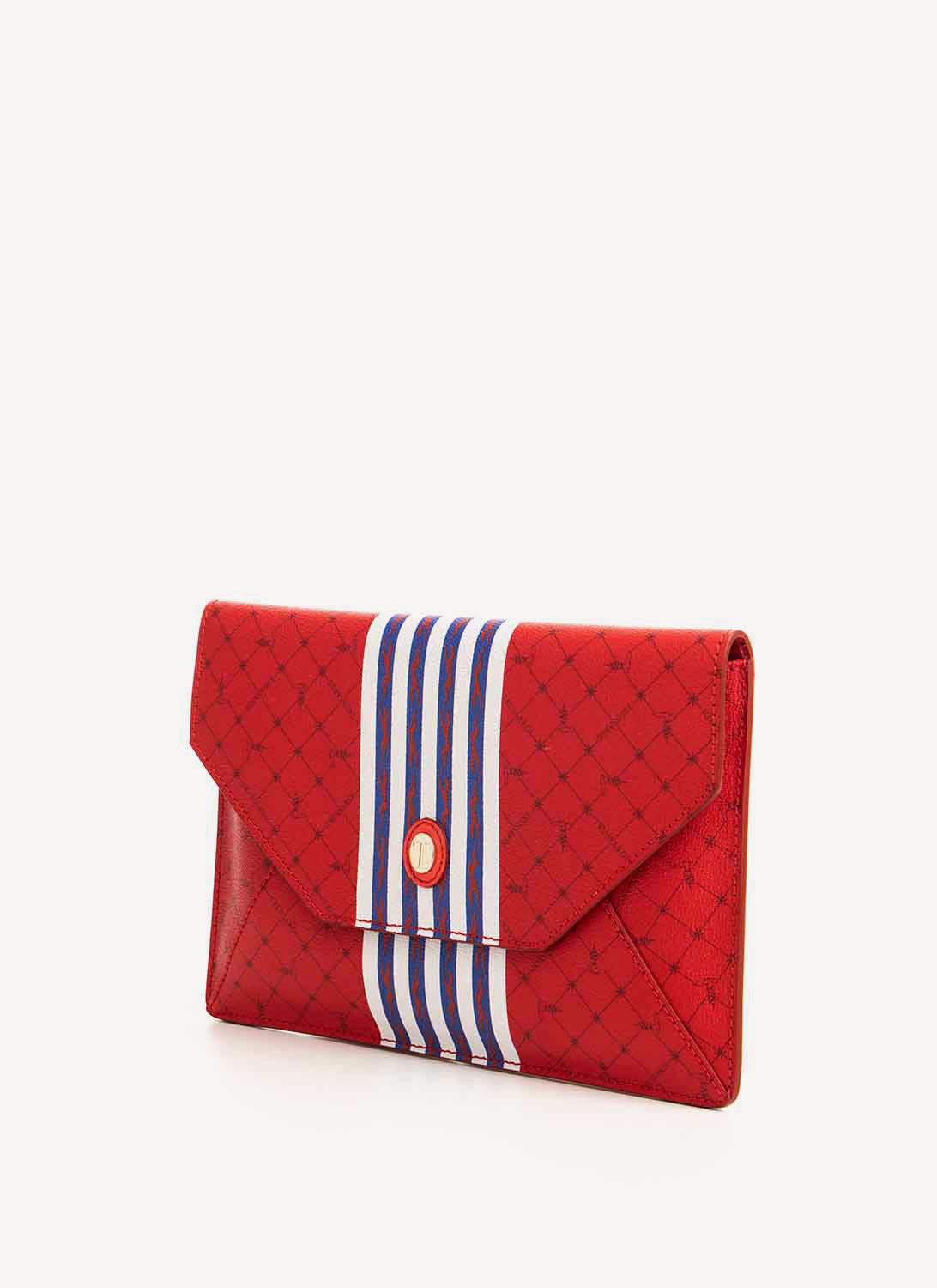 Trussardi - Pochette Enveloppe Rouge - Rouge - Femme