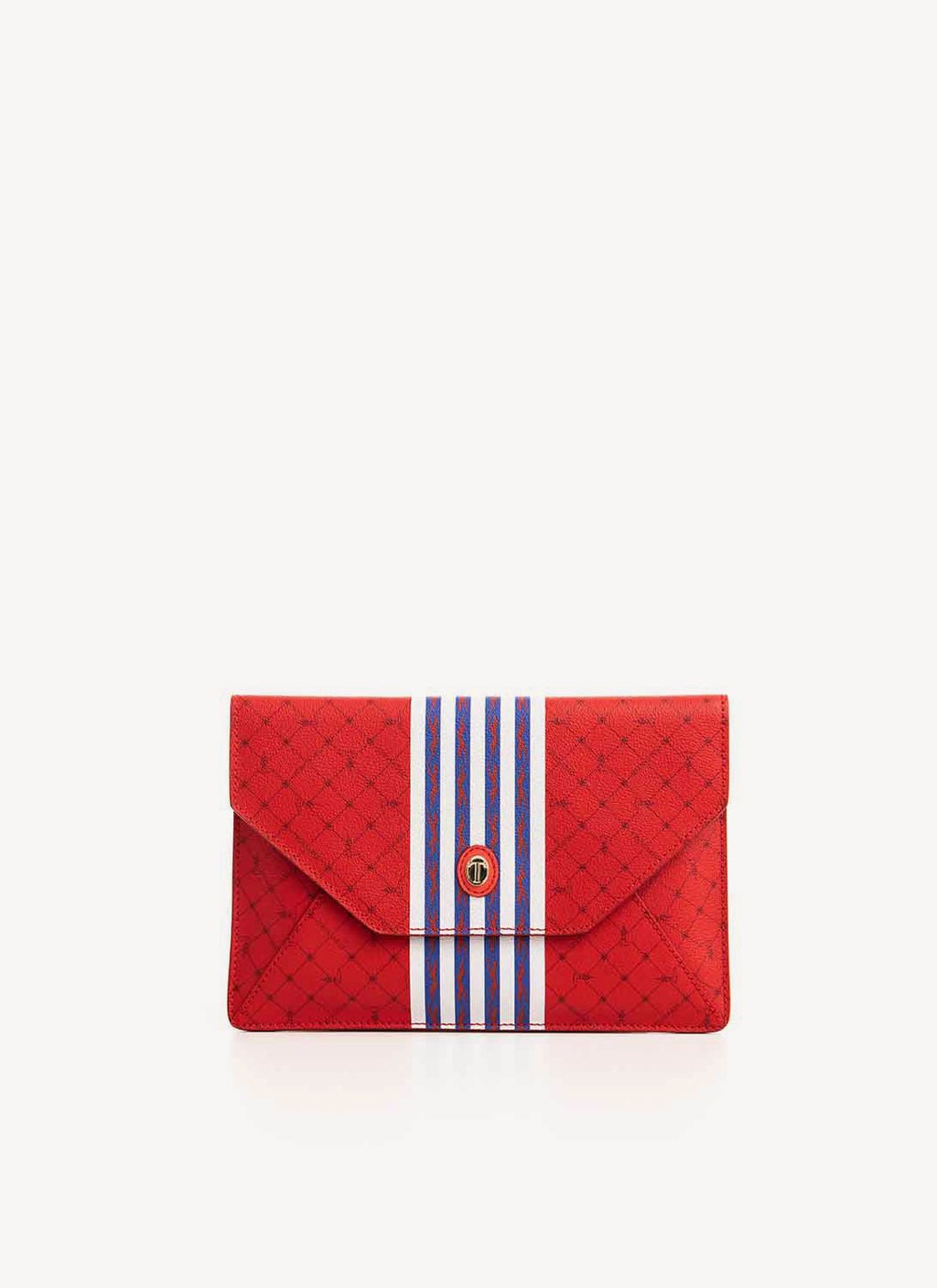 Trussardi - Pochette Enveloppe Rouge - Rouge - Femme