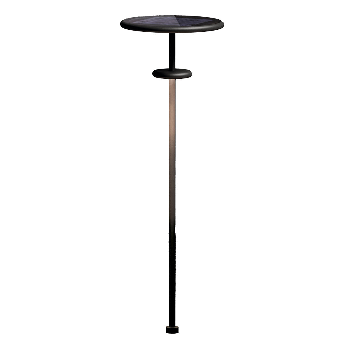 Planet B - Bolardo y poste solar - Aluminio - Negro