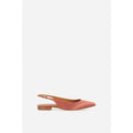 Flat Slingback Ballet Flats - Rust