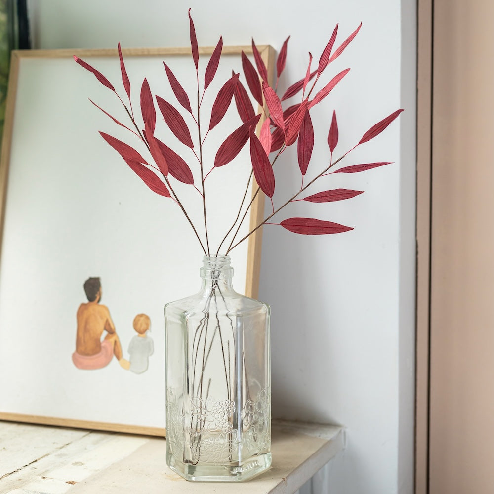 Bambou En Papier Rouge