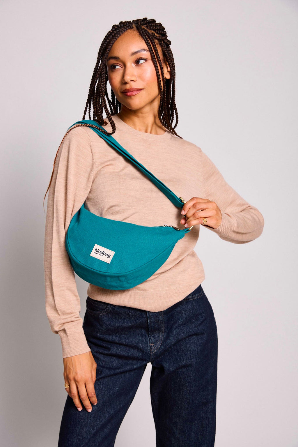 Sac Banane Andrea - Bleu Paon