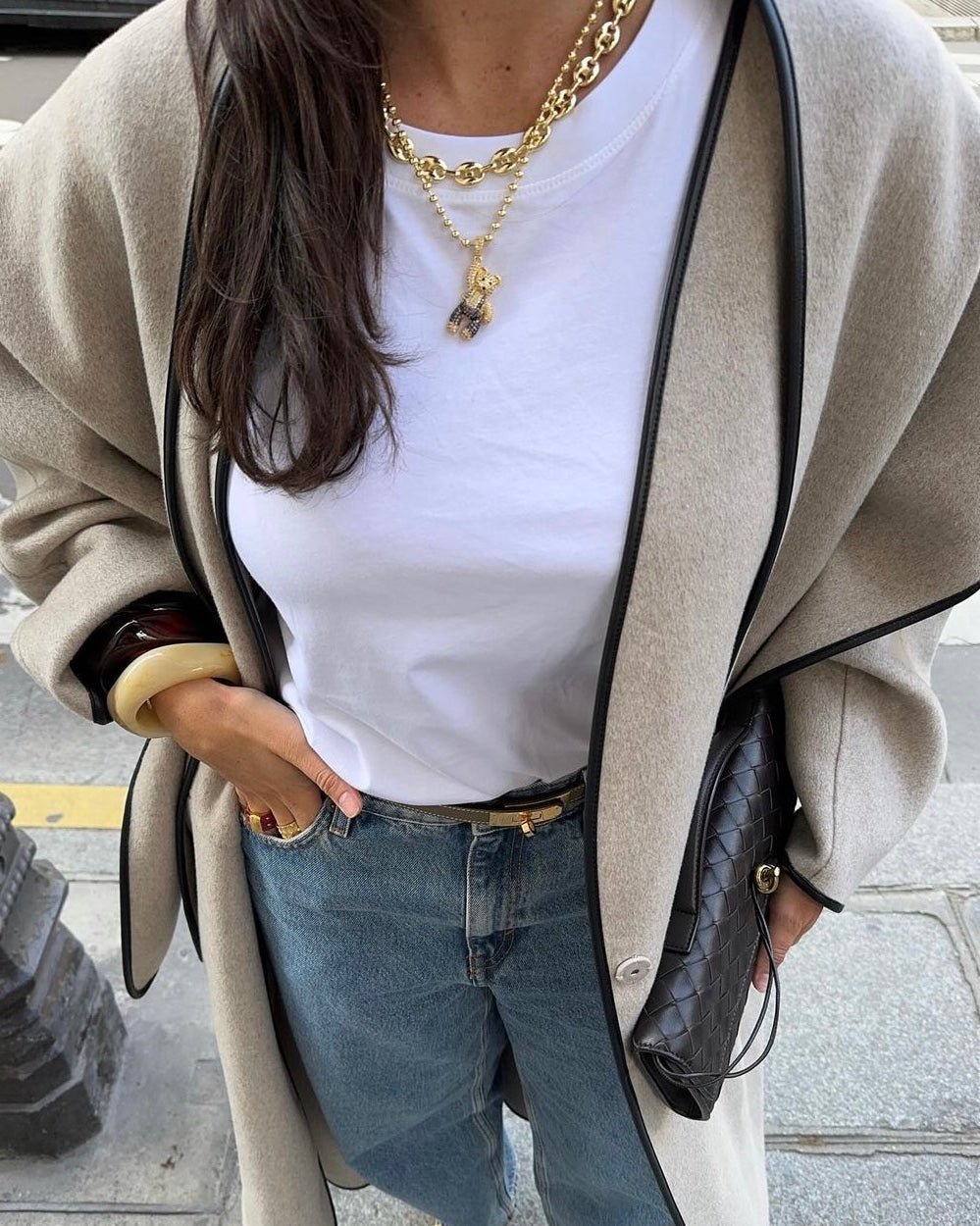 Collier Grain De Café Or