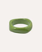 Bangle Vert Asymétrique
