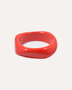 Bracelet Bangle Rouge Asymétrique
