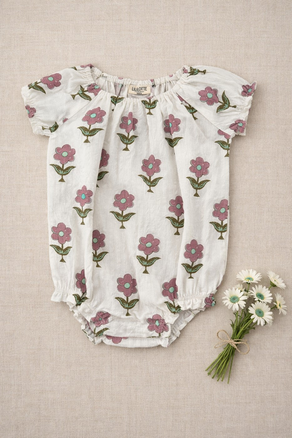 Barboteuse Iris Maxi Flowers - Bébé Fille