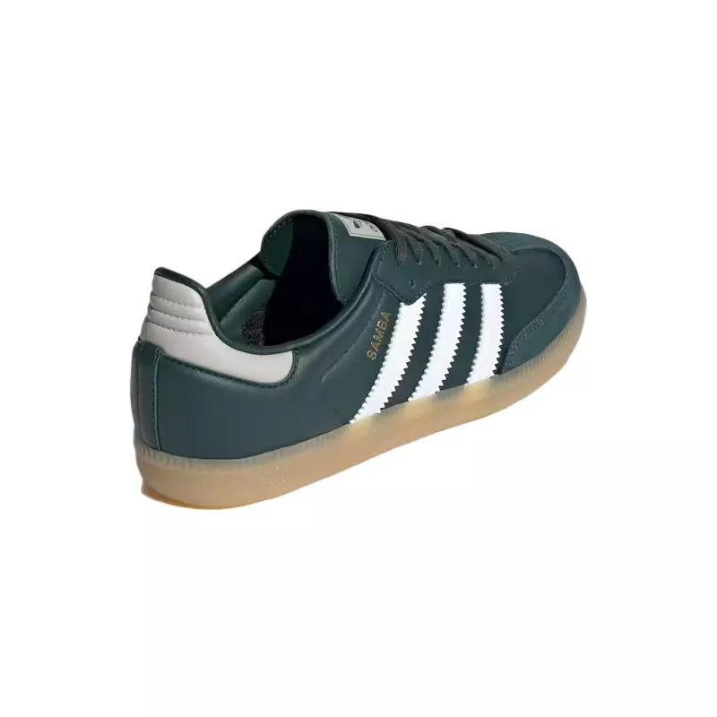 Adidas - Originals Samba OG Junior Trainers - Dark Green, White, Grey