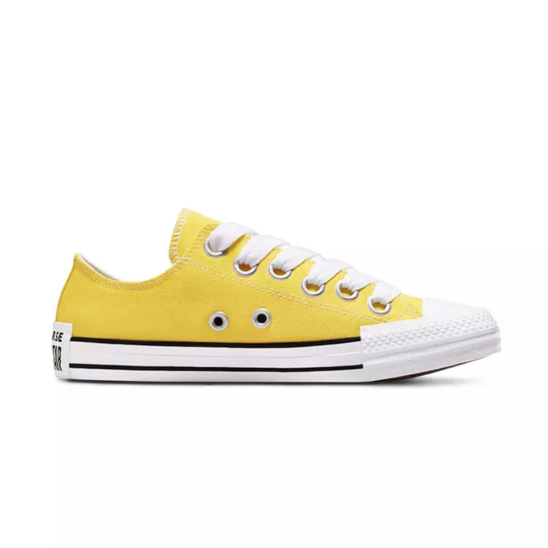 Baskets Converse All Star Canvas Ox - Jaune, Blanc