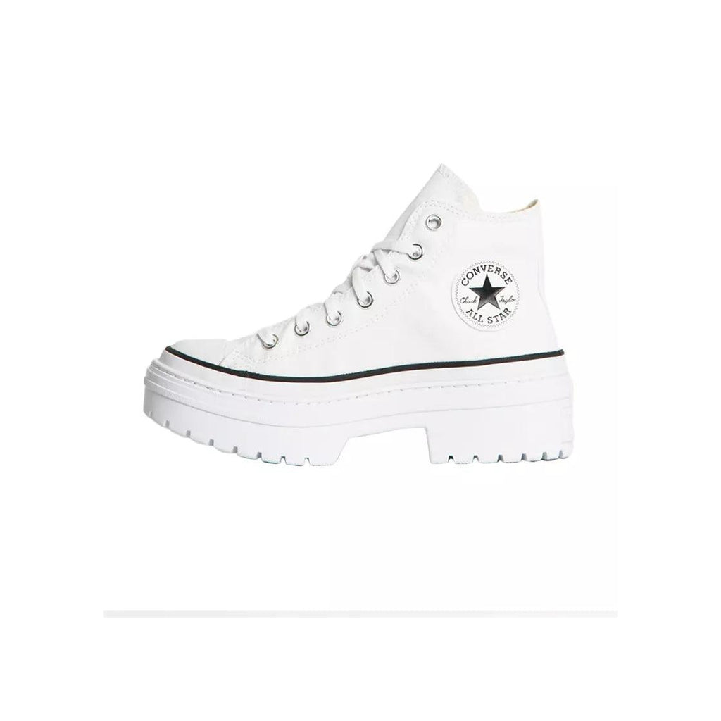 All Star Lugged Heel Platform Sneakers - White/Black