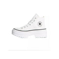 All Star Lugged Heel Platform Sneakers - White/Black