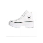 All Star Lugged Heel Platform Sneakers - White/Black