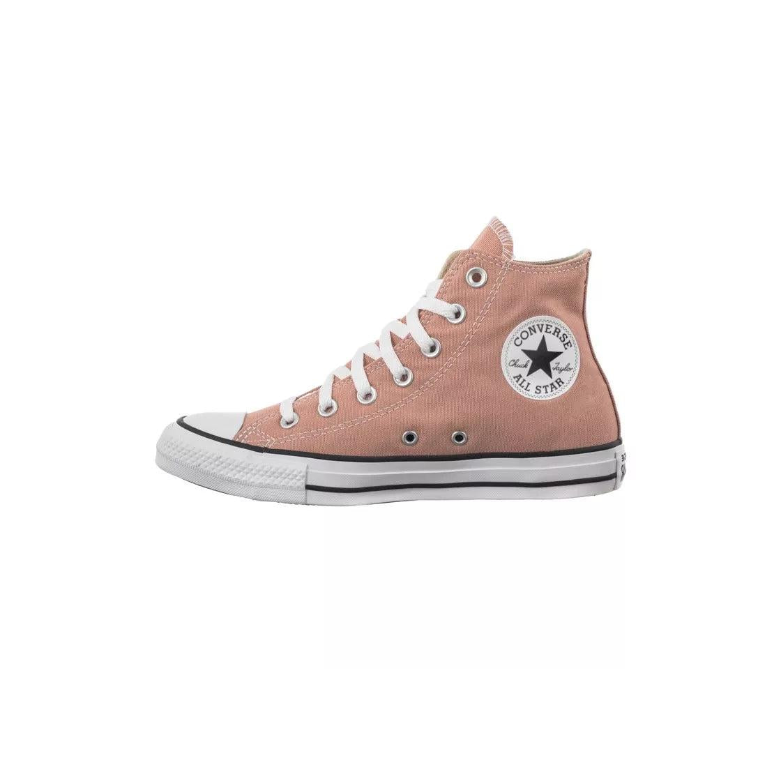 Baskets Canvas Hi - Rose/Marron