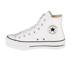 Baskets Plateforme Cuir Hi - Blanc