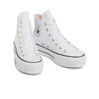 Baskets Plateforme Cuir Hi - Blanc