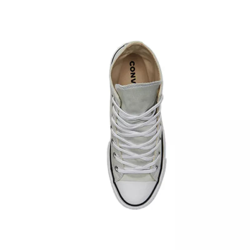 Baskets Platforme Canvas Hi - Gris Et Blanc