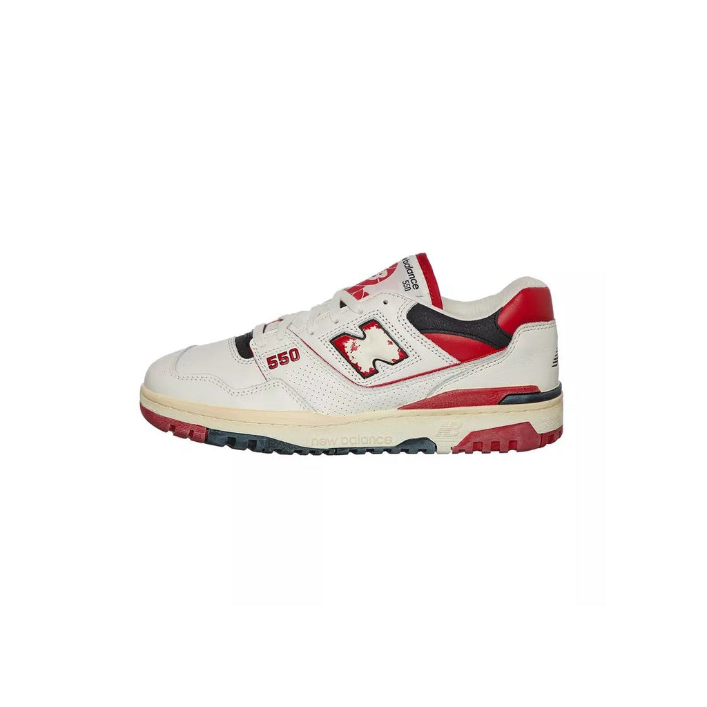 Zapatillas Bb550 - Blanco y rojo