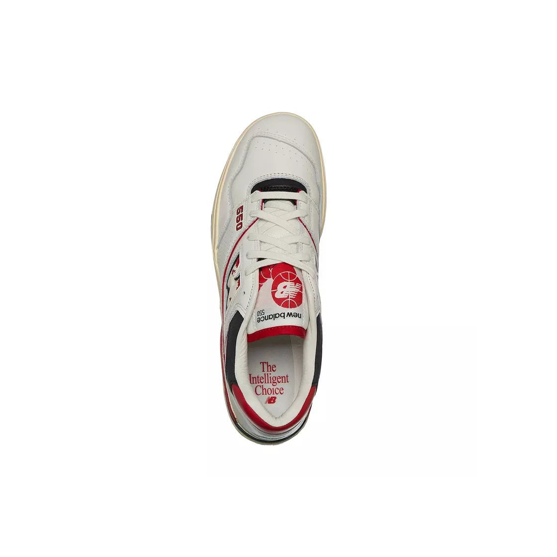 Zapatillas Bb550 - Blanco y rojo