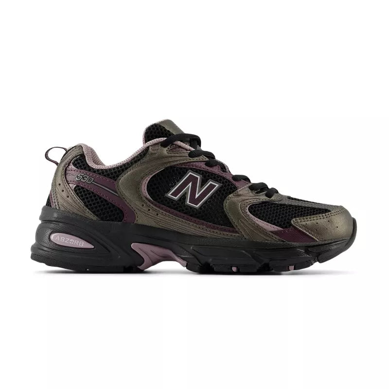 Mr530 Trainers - Black/Metallic Black/Plum Brown