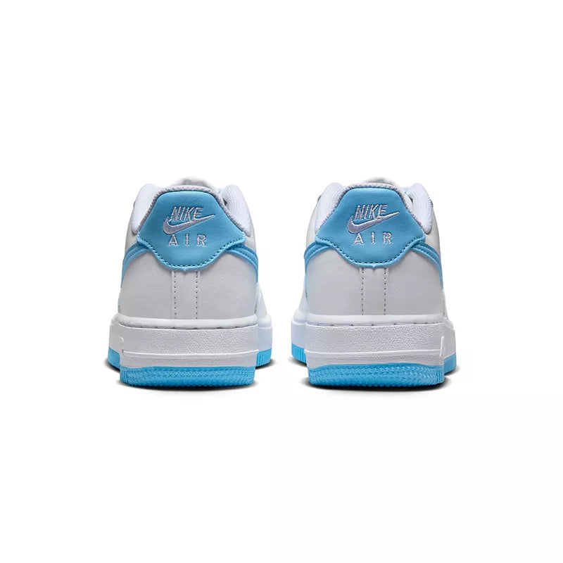 Baskets Air Force 1 (Gs) - Blanc Et Bleu Ciel