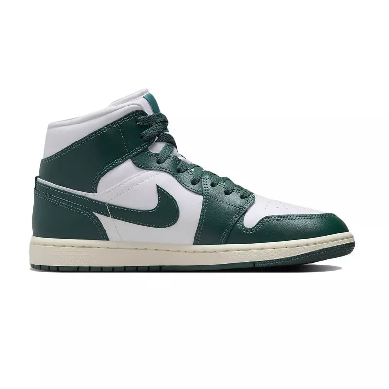 Baskets Nike Air Jordan 1 Mid - Blanc/Vert