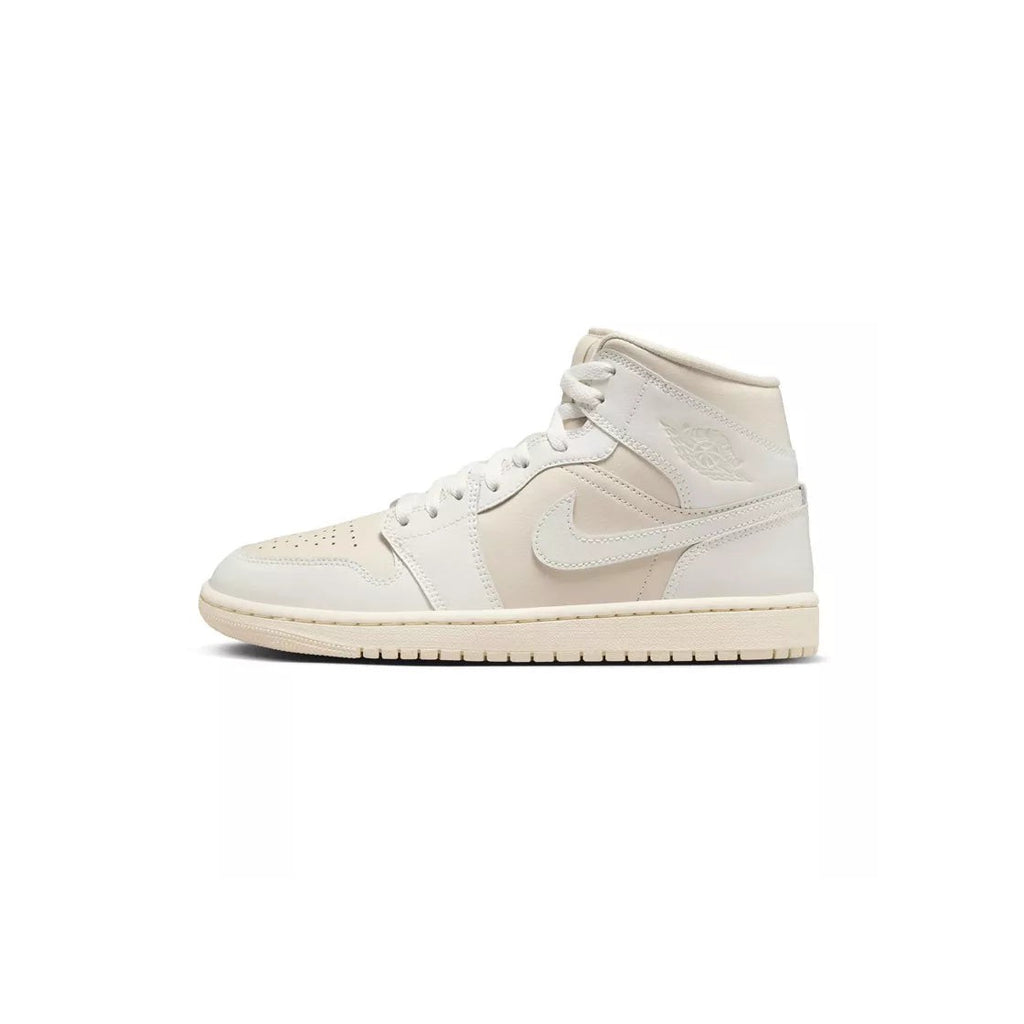 Air Jordan 1 Mid Sneakers - Brown Beige/Ecru