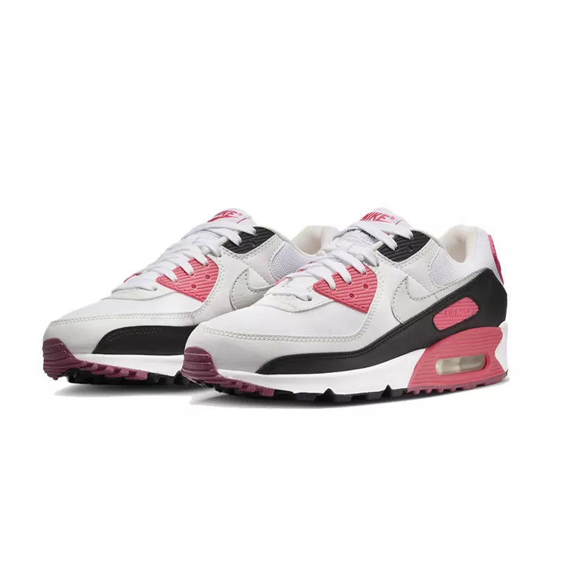 Baskets Nike Air Max 90 Essential - Blanc, Rose, Noir, Argent