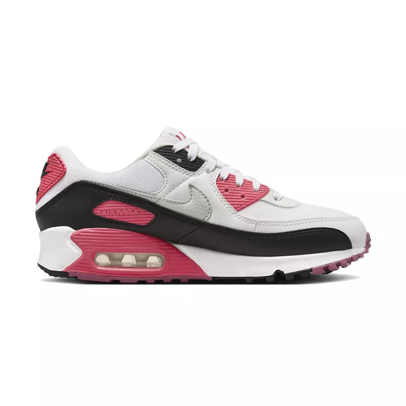 Baskets Nike Air Max 90 Essential - Blanc, Rose, Noir, Argent