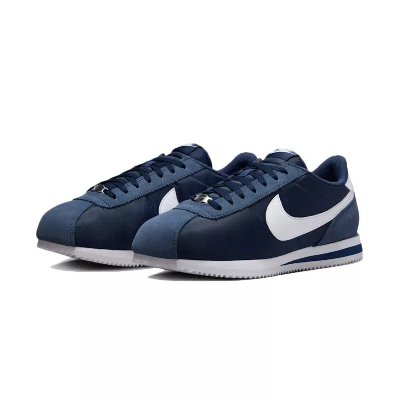 Nike Cortez Basic Nylon Sneakers - Navy White