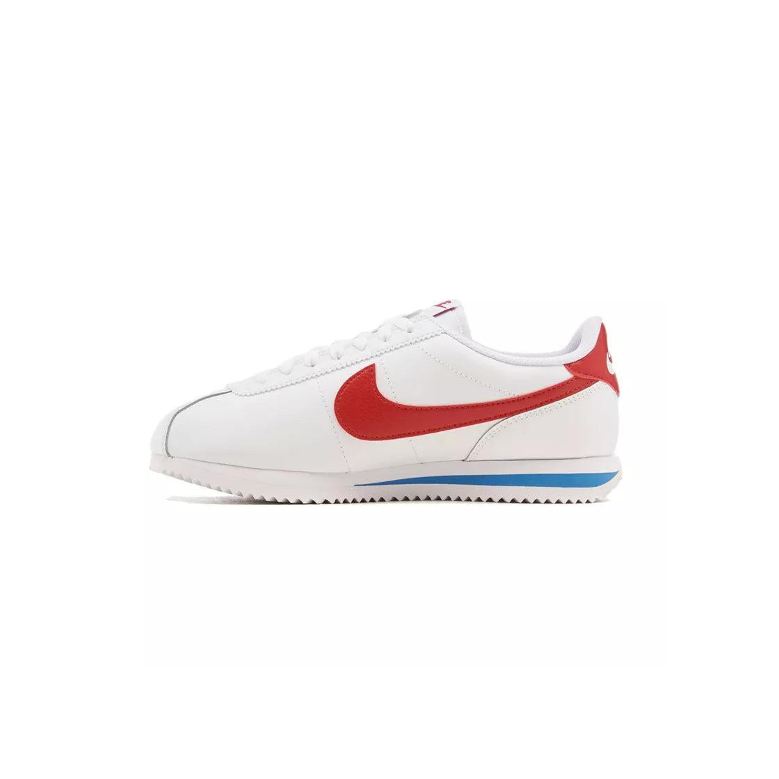 Baskets Nike Cortez Classic Leather - Blanc, Rouge, Bleu.