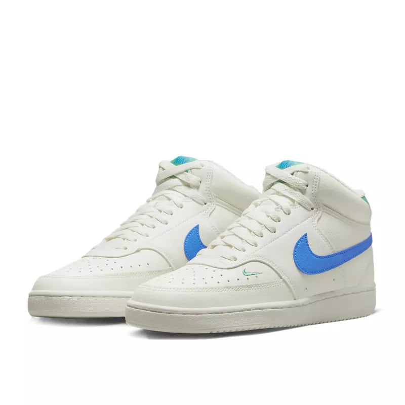 Baskets Court Vision Mid - Blanc Bleu