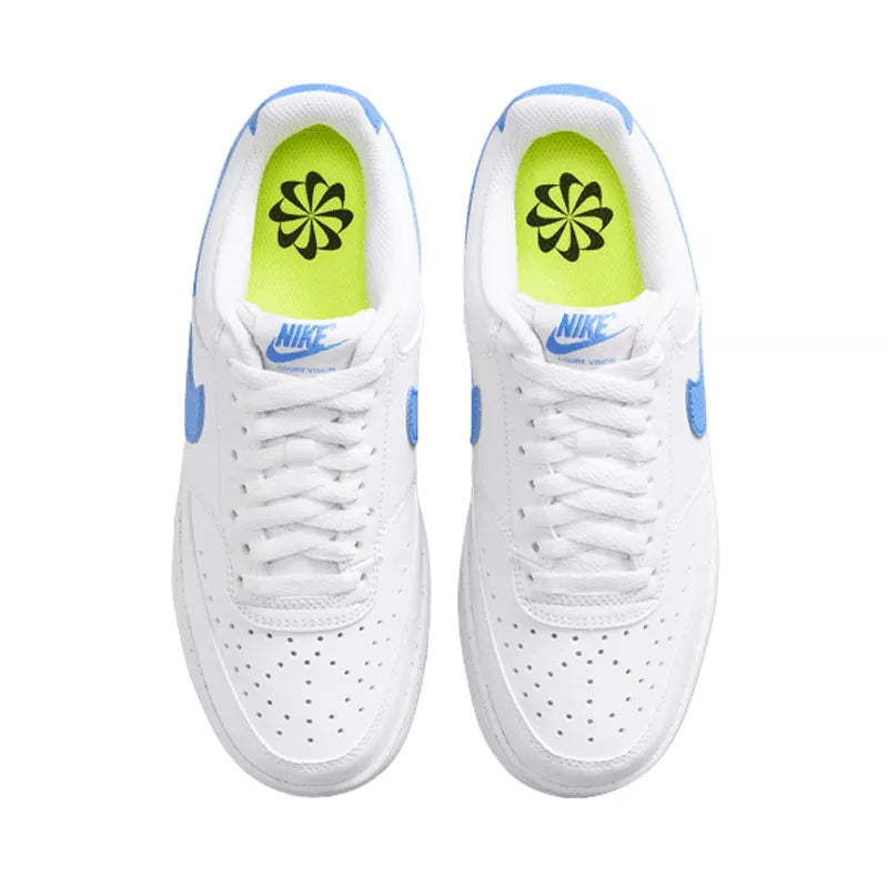 Zapatillas Court Vision - Blanco y azul