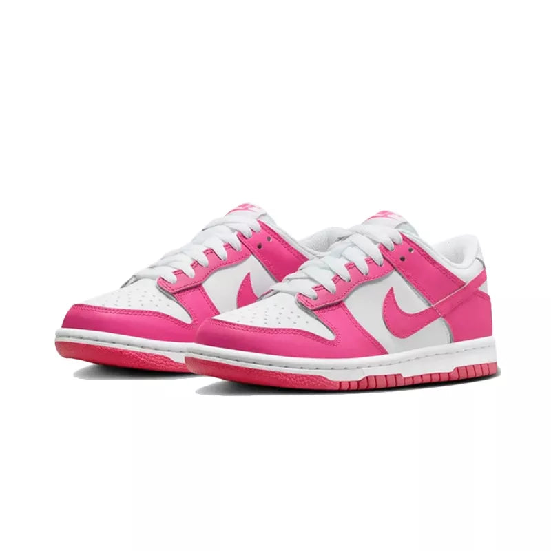 Baskets Nike Dunk Lo Gs - Fushia/Blanc