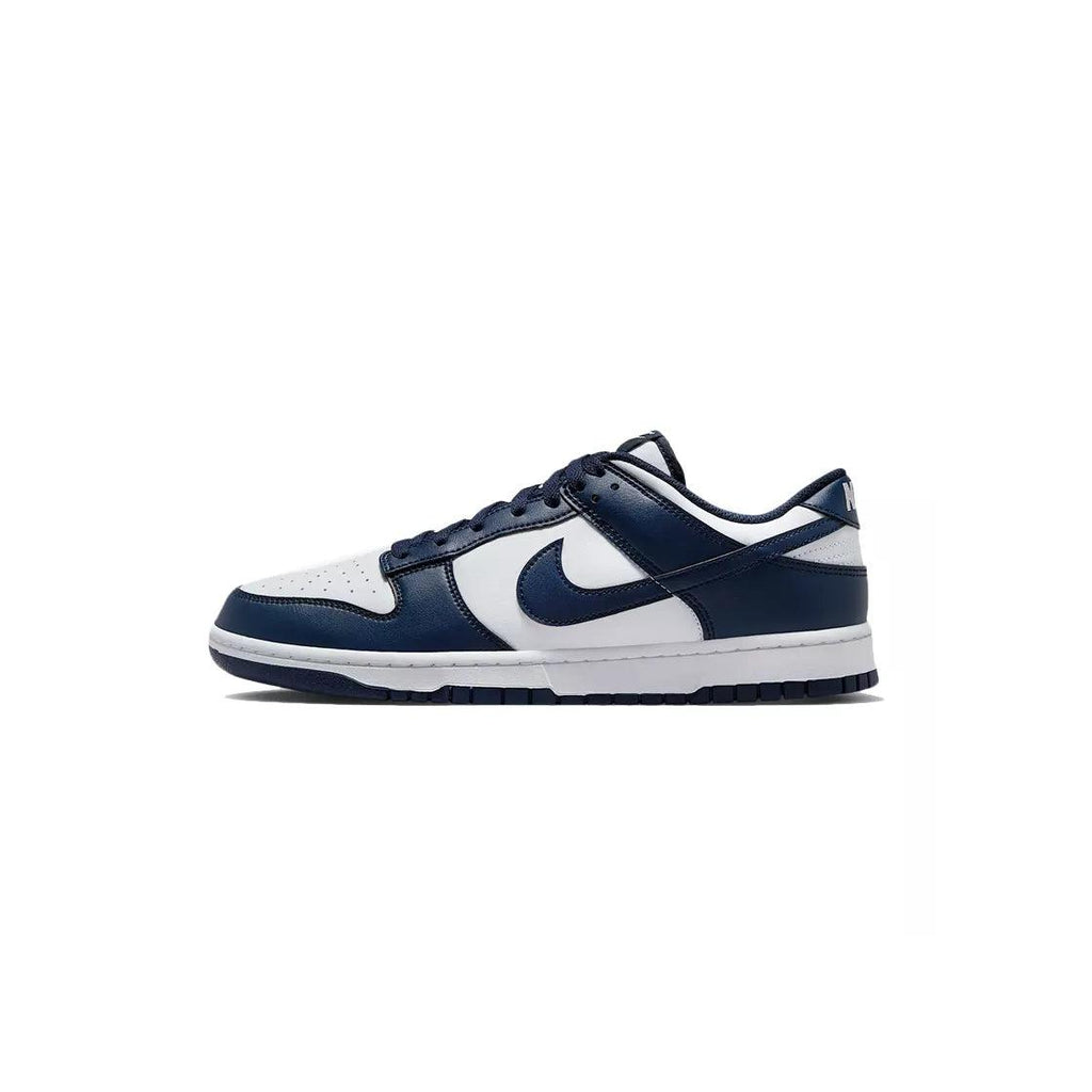 Baskets Nike Dunk Low Retro - Marine Blanc