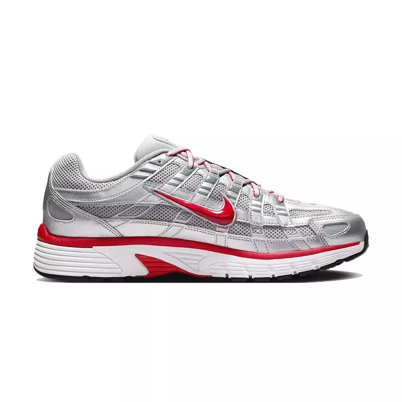 Baskets Nike P-6000 - Gris/Argent/Rouge
