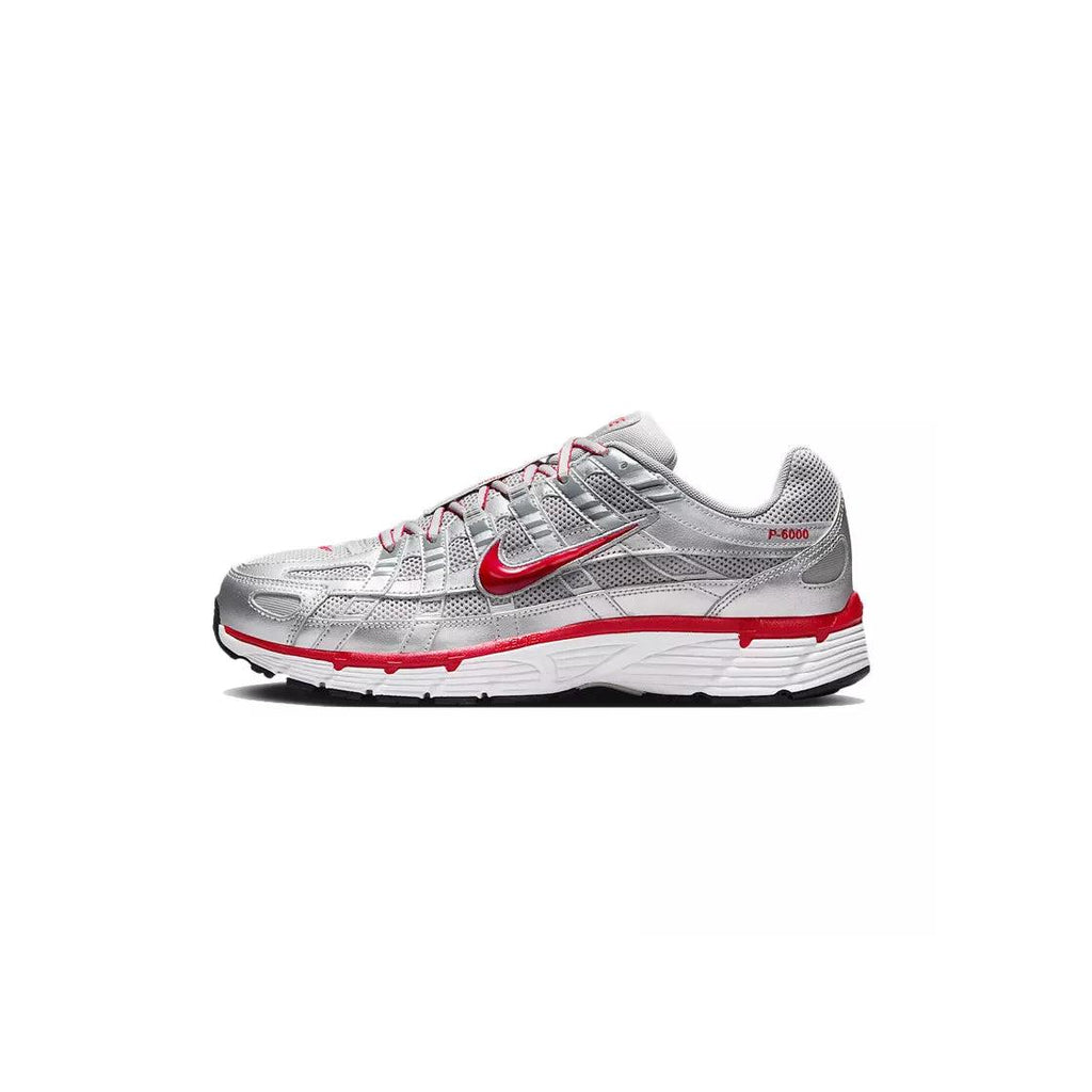 Baskets Nike P-6000 - Gris/Argent/Rouge