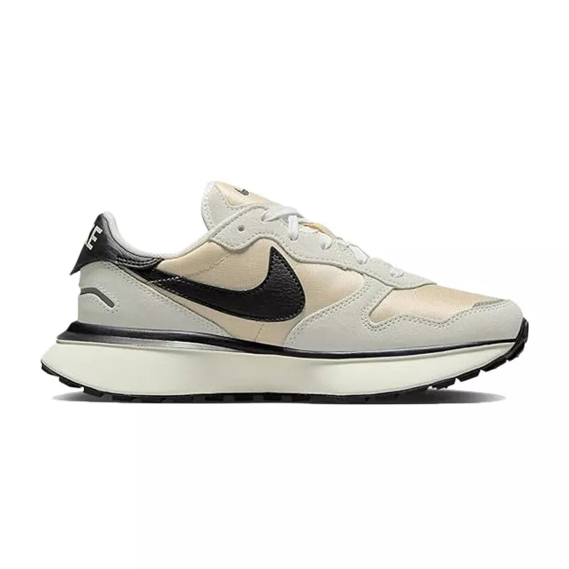 Nike W Phoenix Waffle Zapatillas - Blanco Roto, Negro