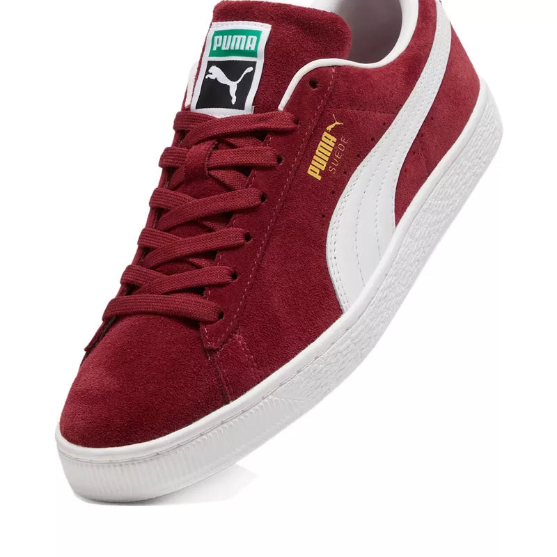 Zapatillas Puma Suede Classic - Burdeos, Blanco
