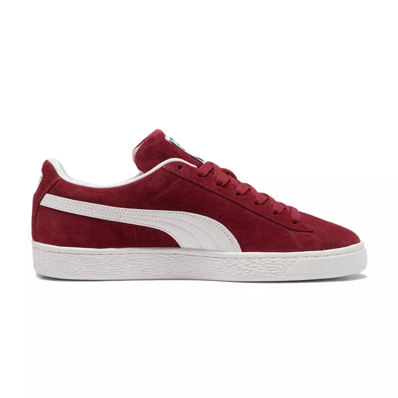 Zapatillas Puma Suede Classic - Burdeos, Blanco