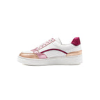 White Pink Leather Vintage Trainers - Women
