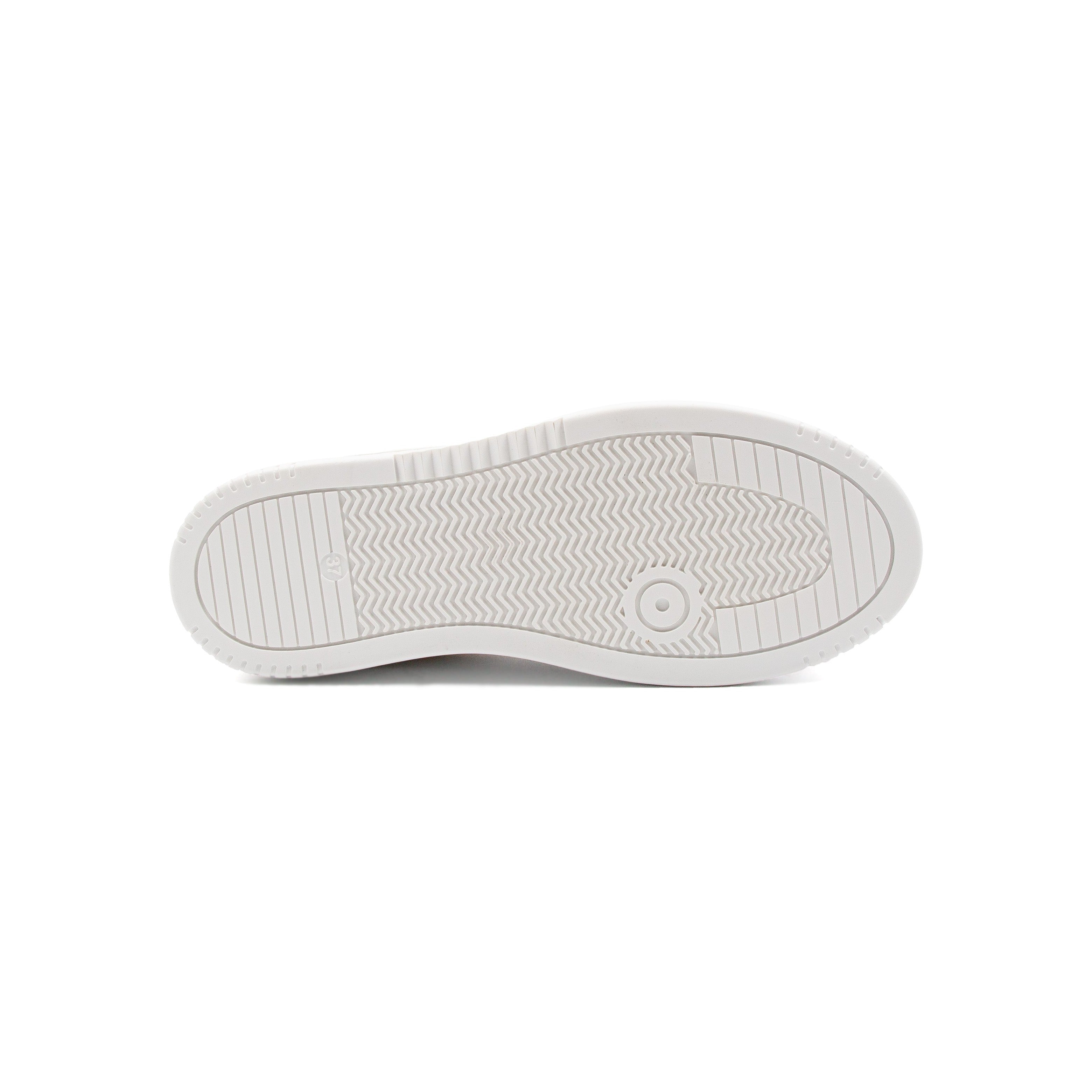 White Pink Leather Vintage Trainers - Women