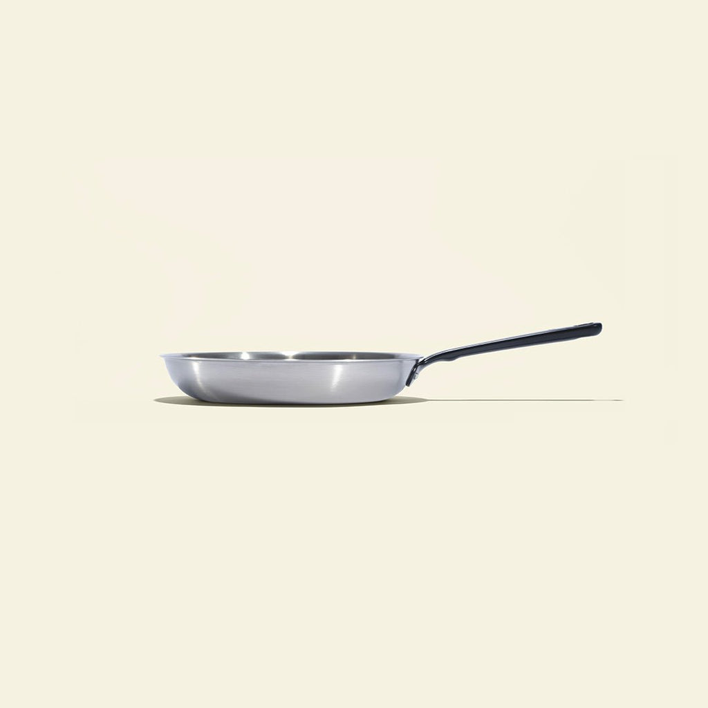 Stainless Steel Cookware Set with Black Handles, 7 Pieces