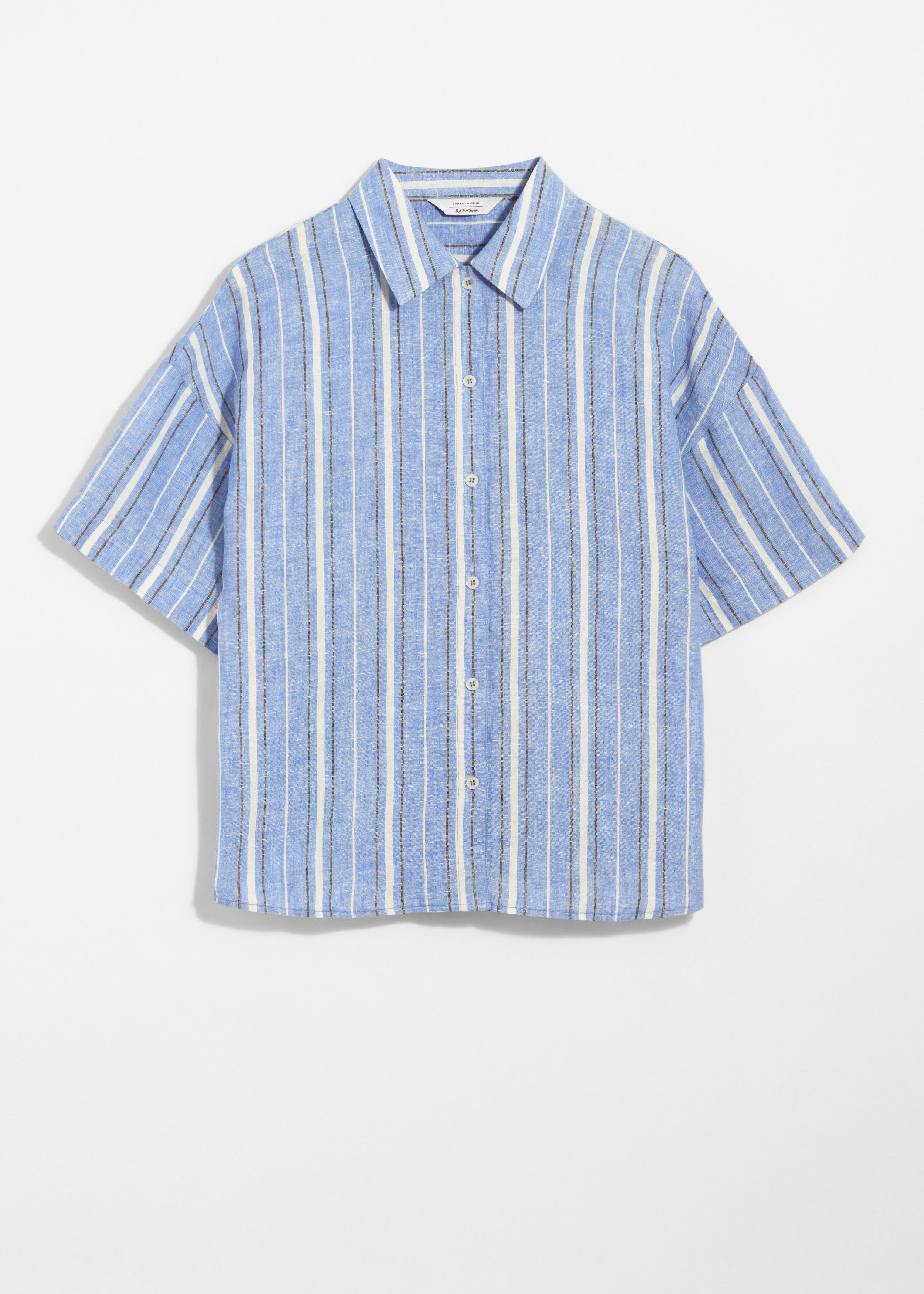 St Esra Linen Shirt - Blue