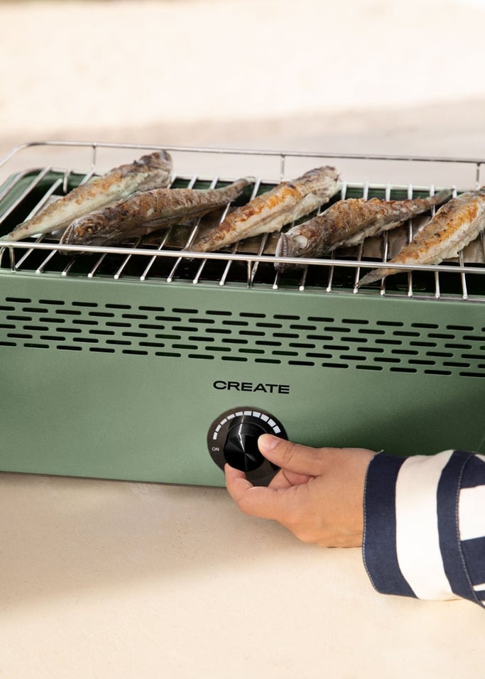 Barbecue Compact - Barbecue Portable Au Charbon Sans Fumée - Vert Sauge