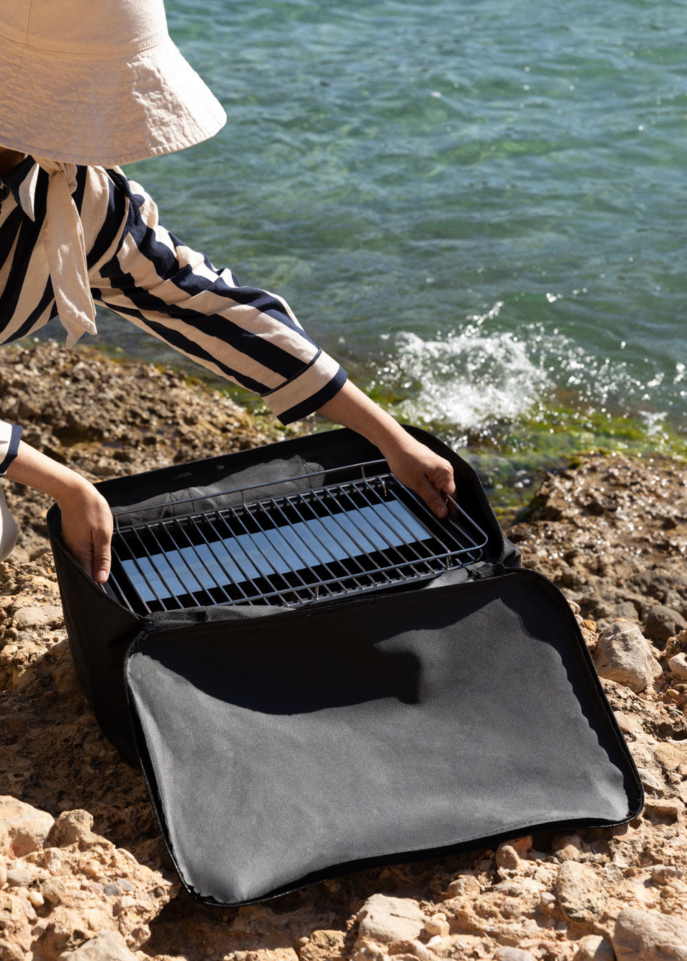 Barbecue Compact - Barbecue Portable Au Charbon Sans Fumée - Vert Sauge