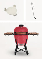 Barbecue Kamado - Barbecue Fumoir En Céramique - Rouge
