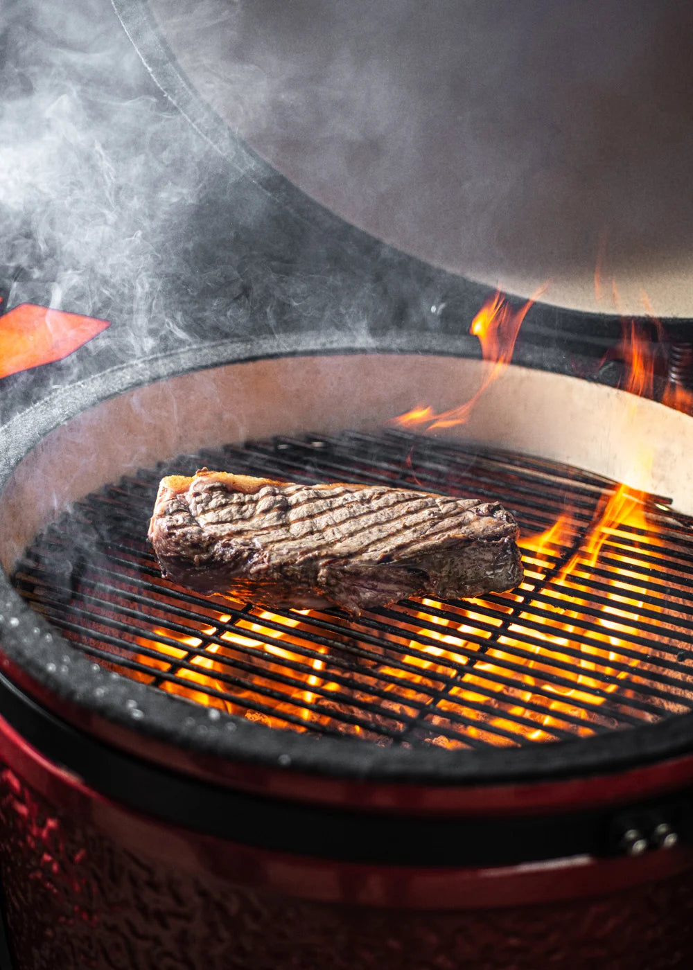 Barbecue Kamado - Barbecue Fumoir En Céramique - 21" - Rouge
